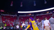 Passionate Lakers' Fan Drains the Half-Court Shot!