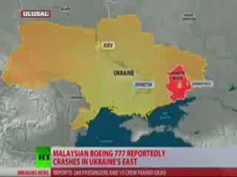 Malezya Havayollarına ait yolcu uçağı düştü