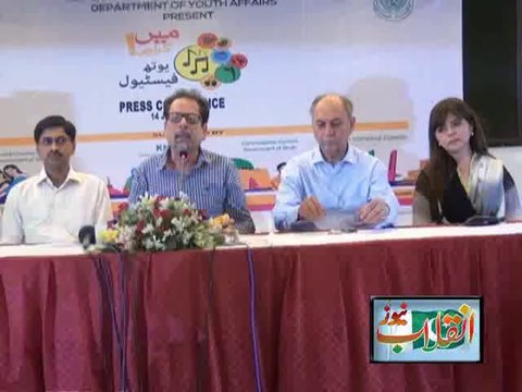 Mein Karachi Youth Festival Press Conference Organized By Arts Council of Pakistan Karachi Department of Youth Affairs