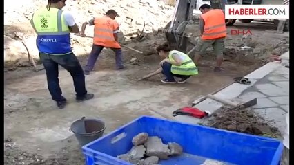 Altyapı Çalışmasında Tarihi Mozaik Bulundu