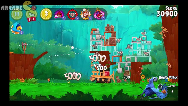 Angry Birds Rio Timber Tumble Level 4-6 3-Stars Walkthrough (Rio 2 Birds)