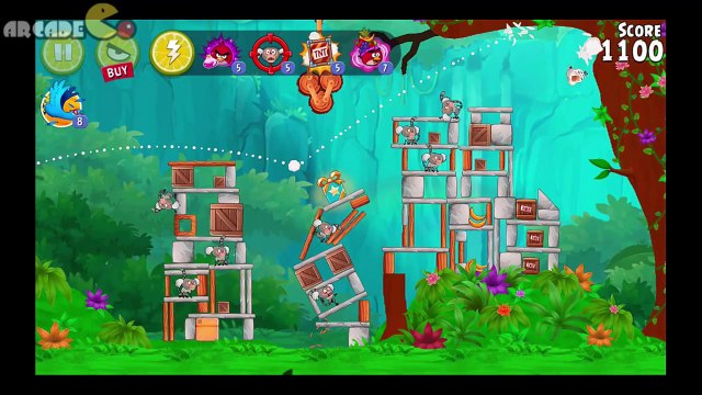 Angry Birds Rio Timber Tumble Level 7-10 3-Stars Walkthrough (Rio 2 Birds)
