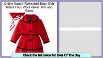 Get Cheap Rothschild Baby-Girls Infant Faux Wool Velvet Trim and Bows