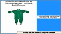 Reviews Best Creative Knitwear NCAA College Newborn Baby Long Sleeve Footed Rompers