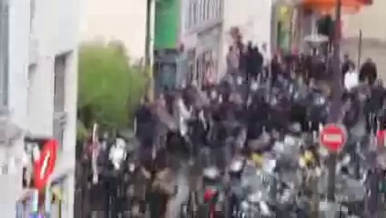 13 JUILLET 2014 MANIFESTATION POUR LA PALESTINE LDJ SYNAGOGUE DE LA ROQUETTE