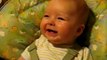Super cute happy baby laughing hysterically