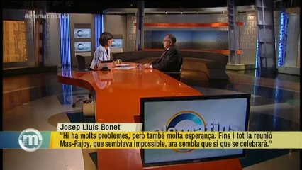 TV3 - Els Matins - Bonet: "Si la consulta és legal i acordada, em sembla bé. No contemplo la inde
