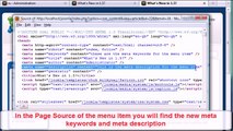 Optimize meta description and meta keywords for each Joomla! page.avi - YouTube