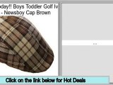 Deals Boys Toddler Golf Ivy Hat - Newsboy Cap Brown