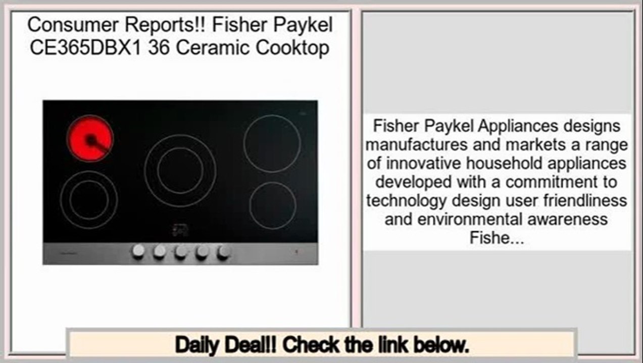 Package Deals Fisher Paykel CE365DBX1 36 Ceramic Cooktop