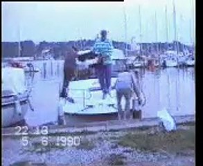 boat drop in water Funny