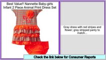 Rating Nannette Baby-girls Infant 2 Piece Animal Print Dress Set