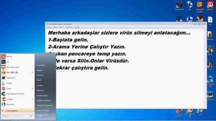 Bilgisayardan virüs silme