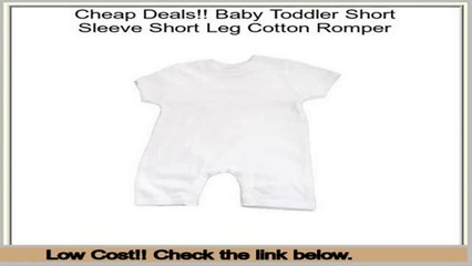 Best Value Baby Toddler Short Sleeve Short Leg Cotton Romper