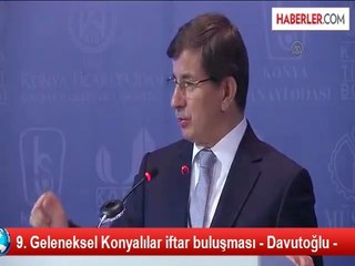 9. Geleneksel Konyalılar iftar buluşması - Davutoğlu -