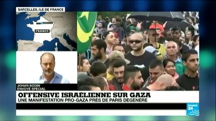 Incidents à Sarcelles après la manifestation pro-palestinienne interdite_(360p)