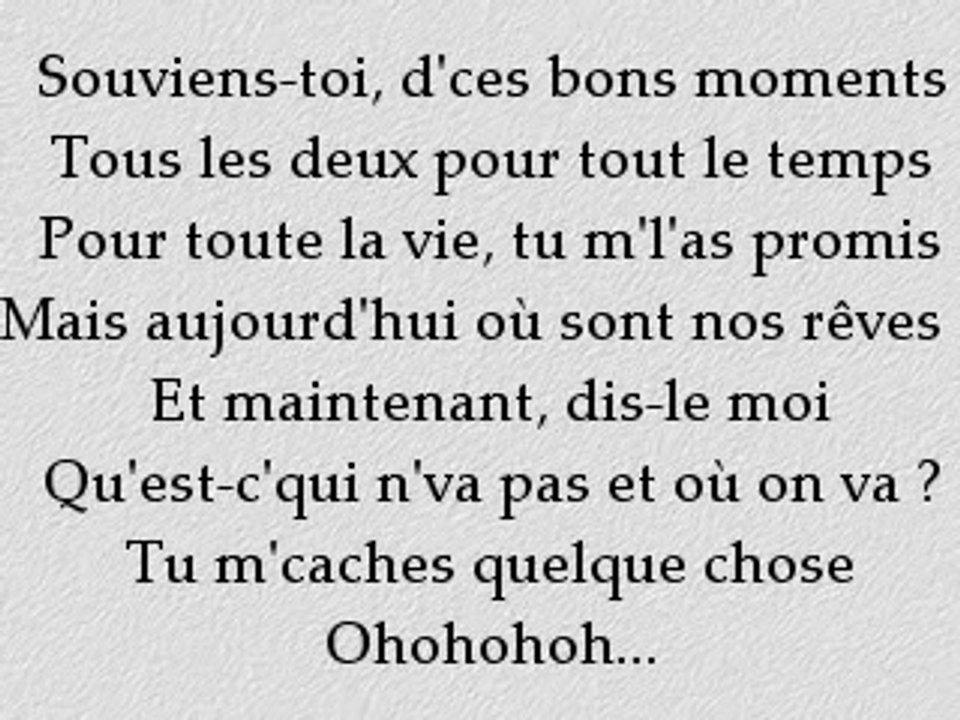 Léa Ft. Soprano - Histoire d'une absence (Lyrics / Paroles)