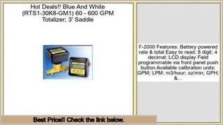 Comparison Blue And White (RTS1-30K8-GM1) 60 - 600 GPM Totalizer; 3' Saddle