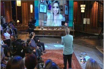 Clarinha participação no programa Na Moral do Pedro Bial