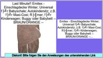 Schn�ppchen Emitex - Einschlagdecke Winter; Universal für Babyschale; Autokindersitz; z.B. für Maxi-Cosi; Römer; für Kinderwagen; Buggy oder Babybett -- BRAUN/ORANGE --