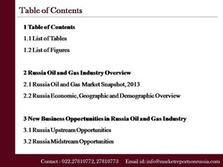 Russia Oil Gas Trends, Market