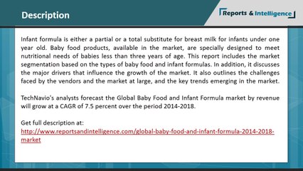 Global Baby Food and Infant Formula Market