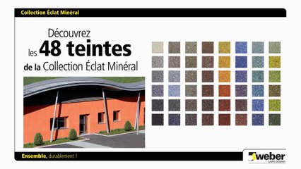 Nouvelle offre couleur enduits et mortiers Weber