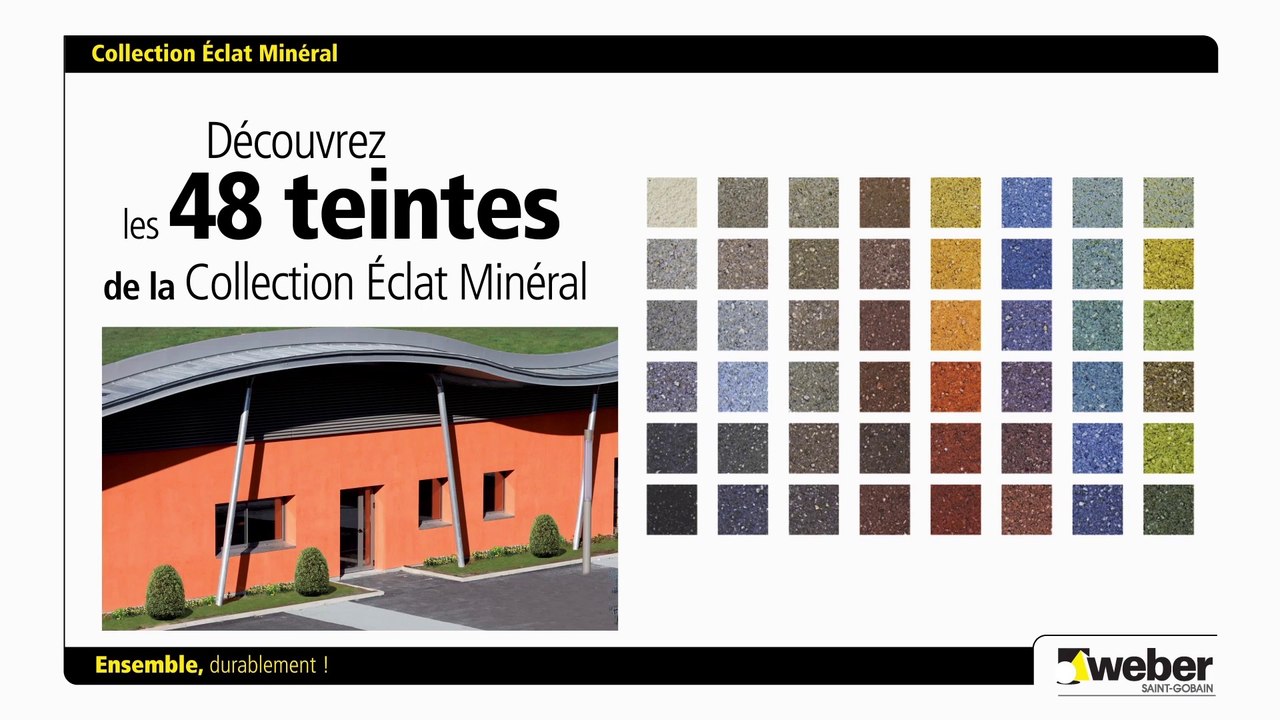Nouvelle offre couleur enduits et mortiers Weber