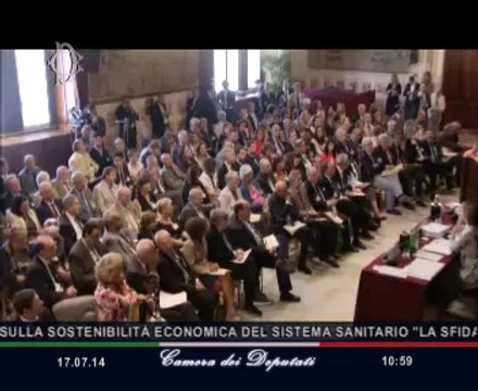 Roma - Indagine conoscitiva sulla sostenibilità economica del sistema sanitario (17.07.14)