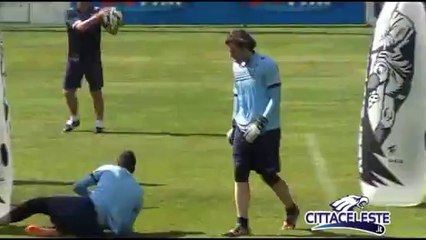 MARCHETTI GIOCA CON I PIEDI - 18 LUGLIO 2014 - SS LAZIO AURONZO