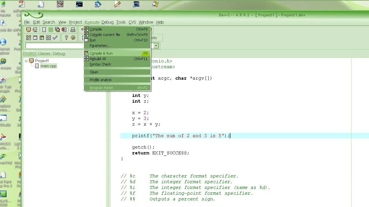 C Programming Tutorial # 9 - Outputting - Part 1