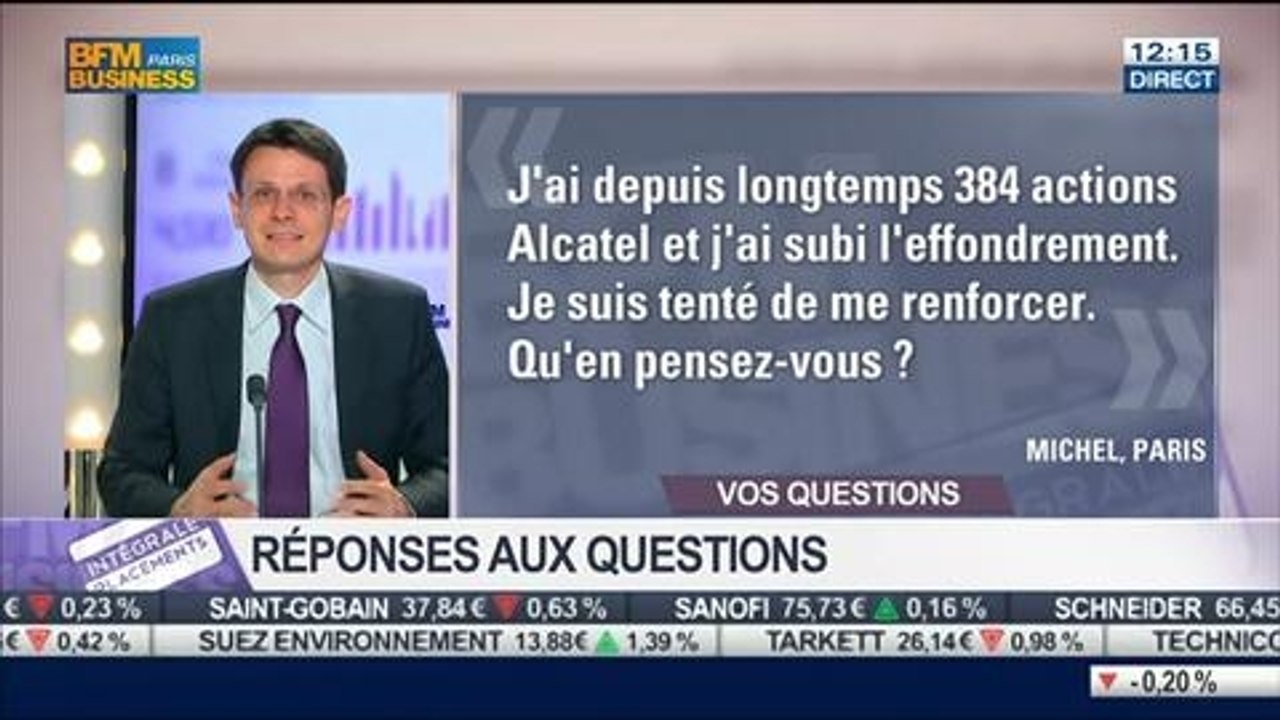 Les réponses de François Monnier aux auditeurs, dans Intégrale Placements – 18/07 1/2