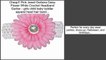 Get Cheap Pink Jewel Gerbera Daisy Flower White Crochet Headband Gerber - girls child baby toddler apparel head hair band...