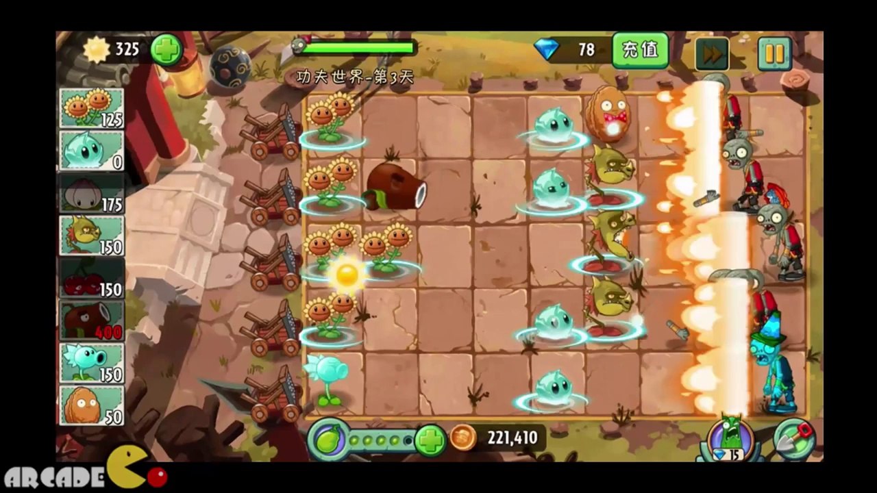 Plants Vs Zombies 2 Kung World  NEW LEVEL 2 PLANTS (China IOS Version) With Commentary