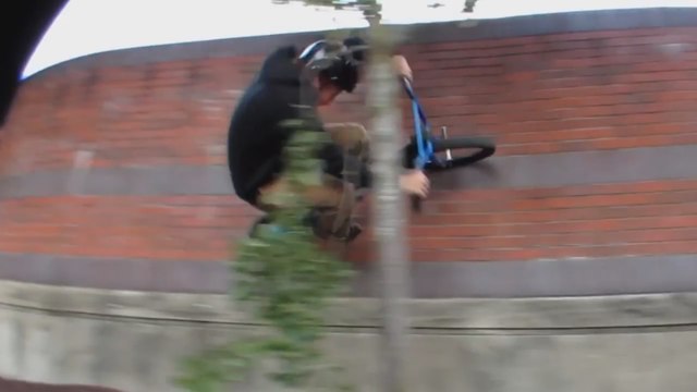 FAIL - BMX Rider Smashes His Head On A Tree