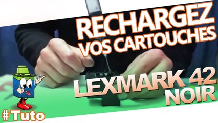Comment recharger une cartouche d'encre Lexmark 42 noire
