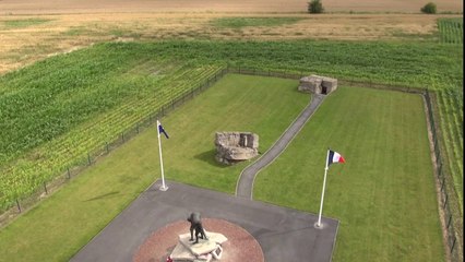 Le cimetière de Fromelles vu du ciel