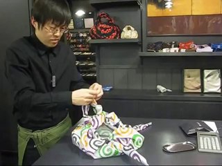 furoshiki - comment faire un sac à main avec un carré de tis