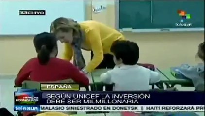 Escamotea España recursos para atenuar la pobreza de sus niños