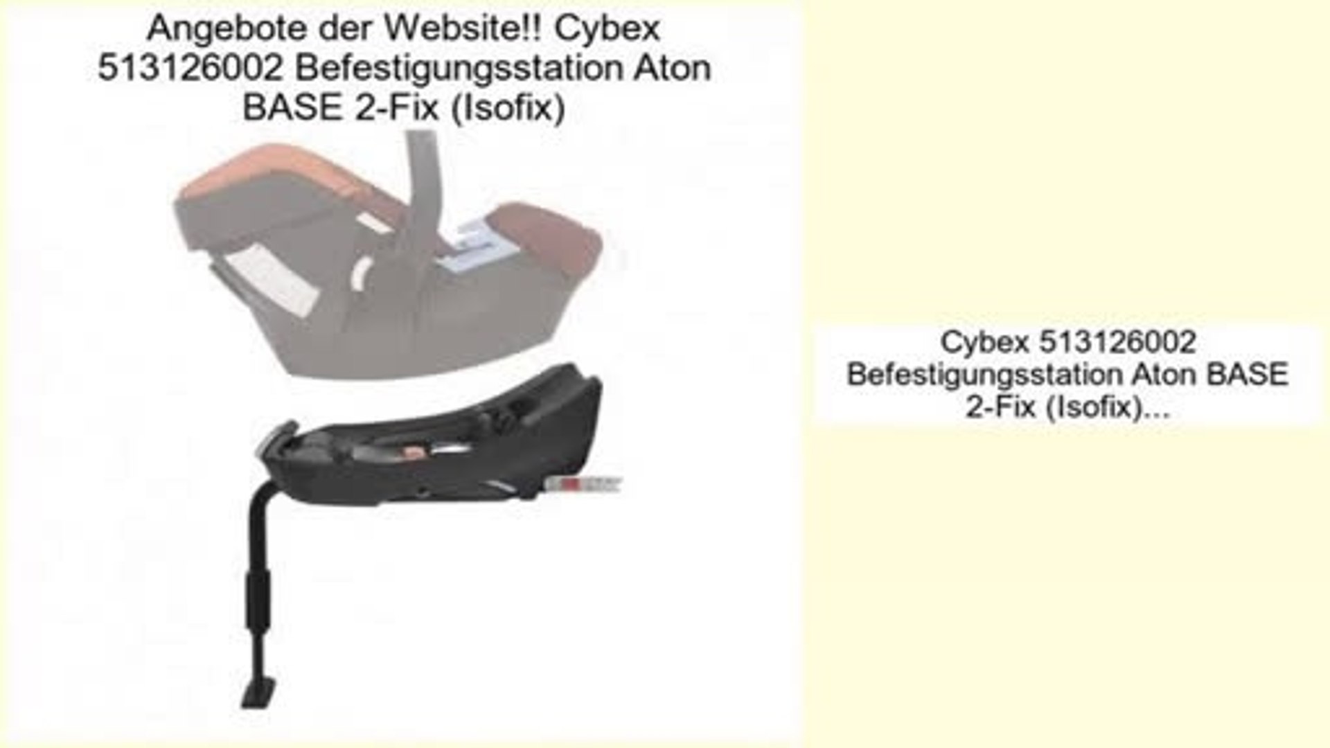 cybex aton isofix base 2 fix