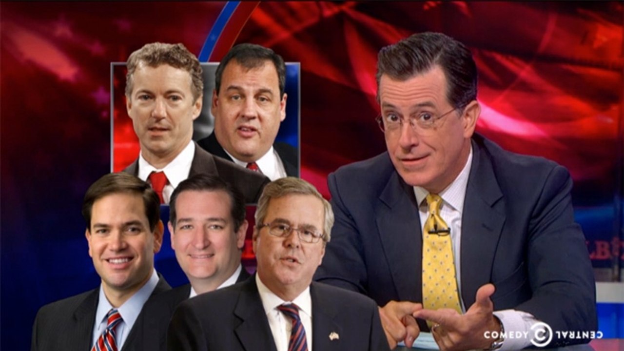 Late-night laughs: Colbert rips 2016 GOP contenders