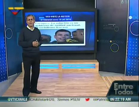 (Vídeo) Entre Todos con Luis Guillermo García del 17.07.2014 (1/4)