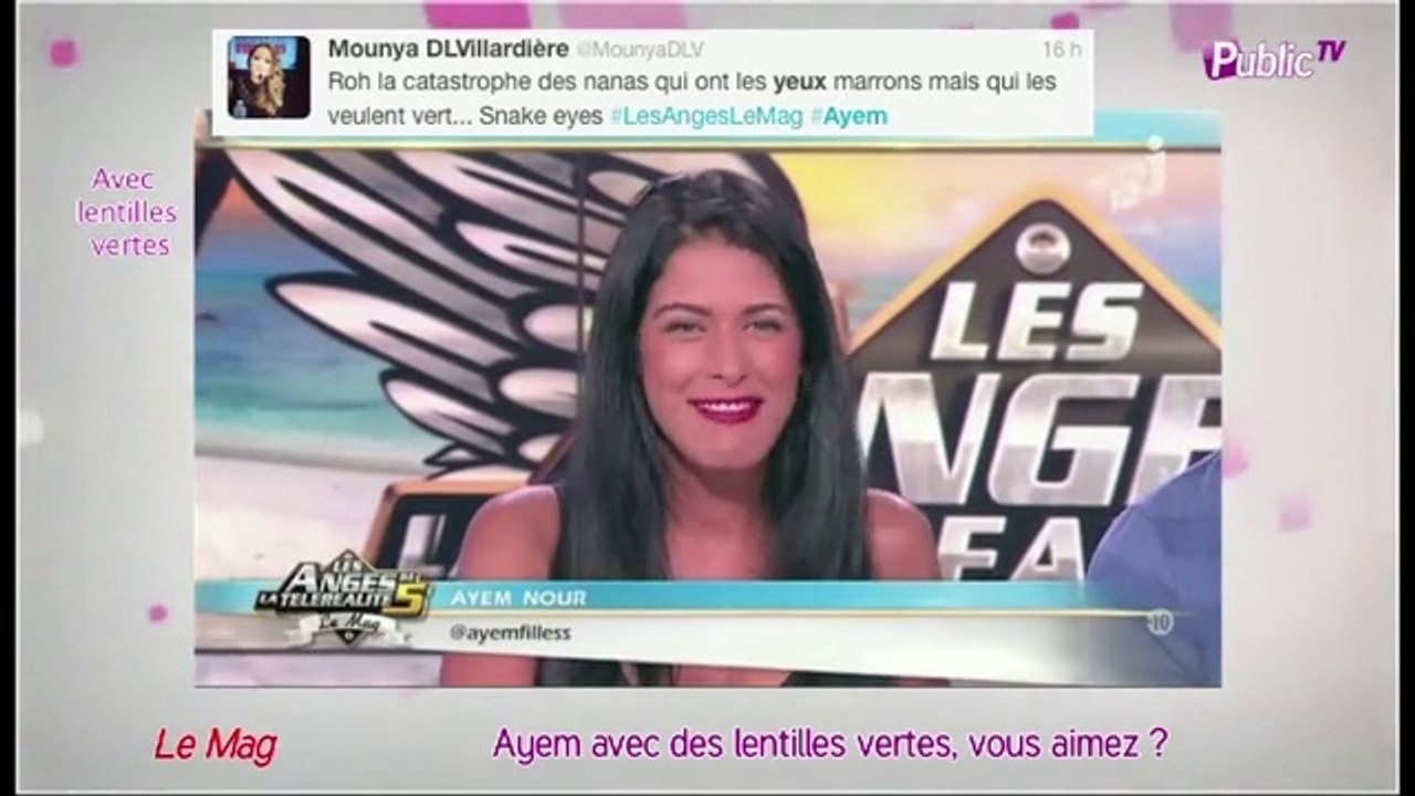 Public Zap : Ayem avec les yeux verts VS avec les yeux marrons ! Comment la préférez-vous ?