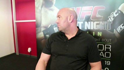 Dana White-UFC Fight Night Dublin scrum-2 of 6