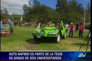 Diseñan auto anfibio en Ibarra