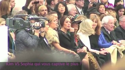 Exclu vidéo : Kim Kardashian  VS Sofia Essaïdi au défilé de Stéphane Rolland !