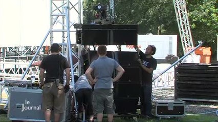Festival de Poupet : Préparations du concert de Stromae