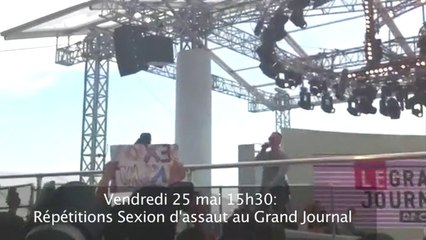 Exclu vidéo : Sexion d'Assaut en répétition à Cannes !