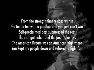 2Pac - Panther Power (Lyrics / Paroles)