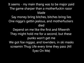 2pac - all eyez on me (Lyrics / Paroles)